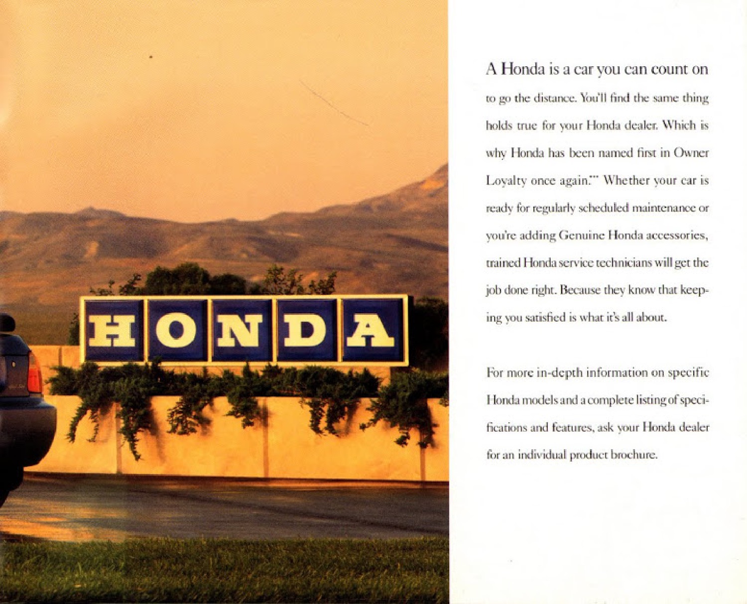 1993 Honda Brochure Page 24